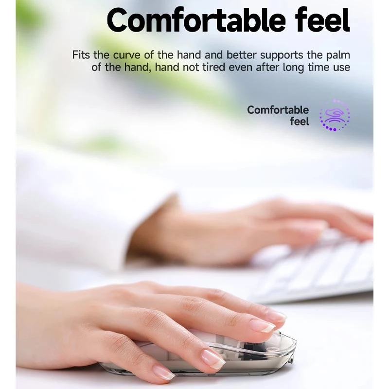 Миша Hoco GM29 Mysterios dual-mode – Space White. Фото 3 з 5