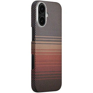 Чехол PC Carbon Protection Slim with MagSafe для Apple iPhone 17 (6.3") фото 1 из 2