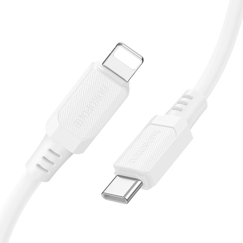 Дата кабель Borofone BX115 Lotto Type-C to Lightning 27W (1m) – White. Фото 3 з 5