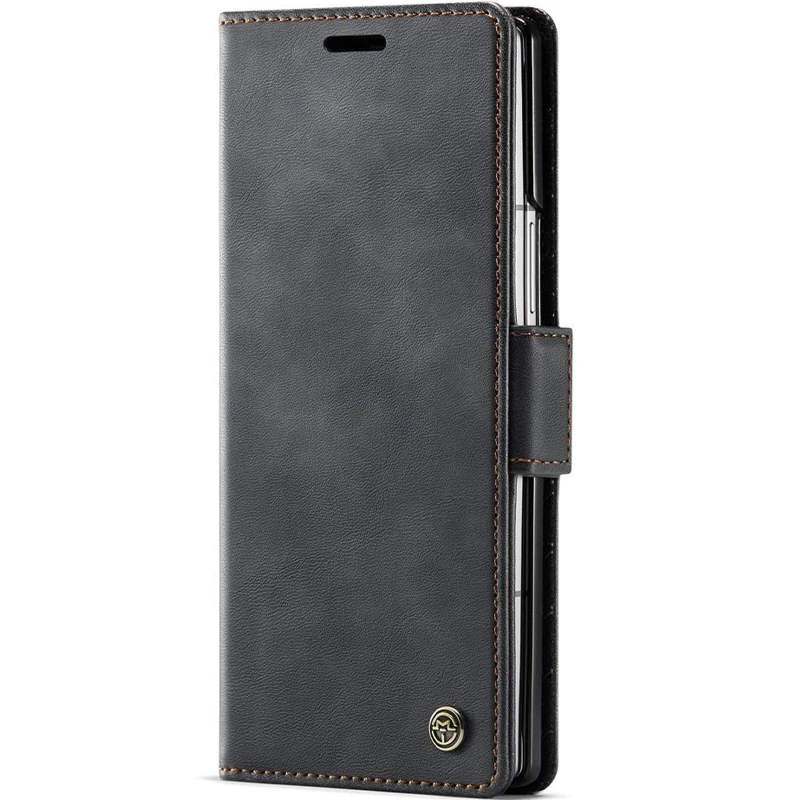 Кожаный чехол-книжка CaseMe Velvet Matte для Samsung Galaxy Z Fold7 – Black. Фото 1 из 5