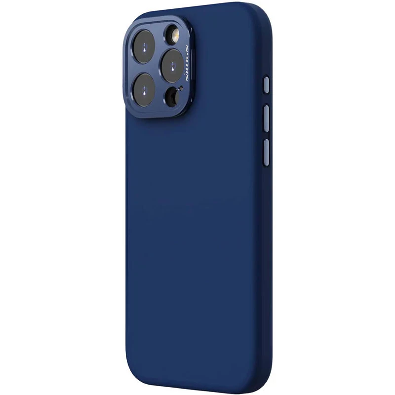 Чехол Silicone Nillkin LensWing Prop Magnetic для Apple iPhone 16 Pro Max – Синий / Blue. Фото 7 из 14