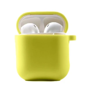 Силіконовий футляр з мікрофіброю для навушників Airpods 1/2 фото 1 з 1
