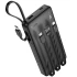 Портативний ЗП Power Bank Hoco J146 with 4 cables 10000 mAh – Black. Фото 3 з 4