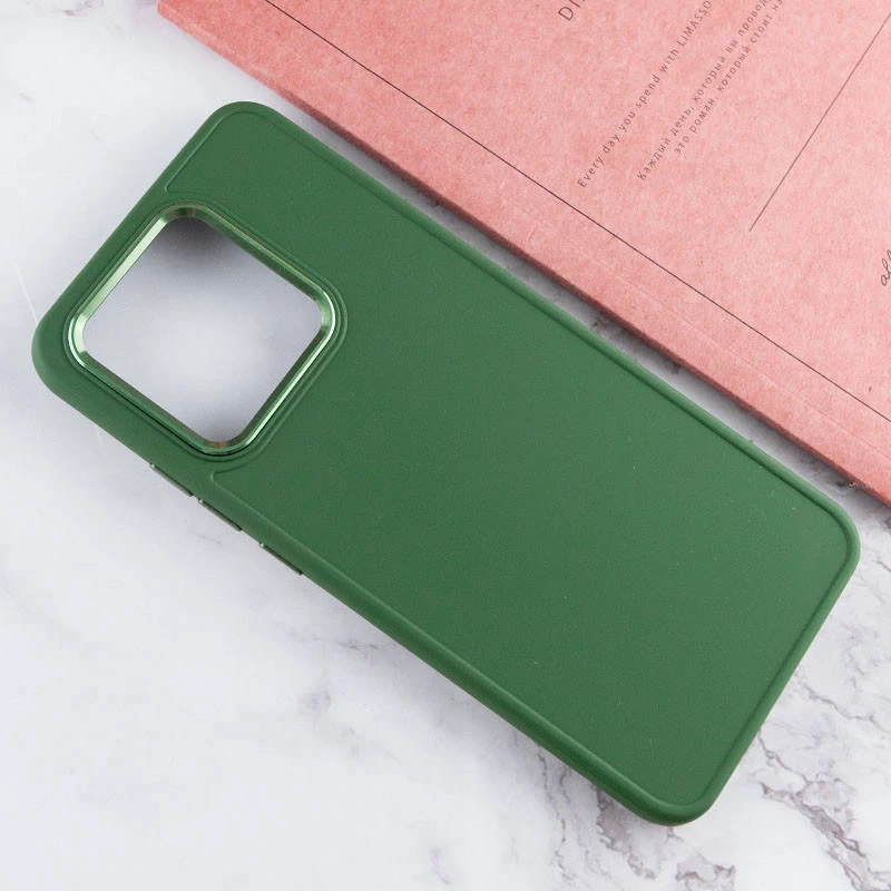 TPU чохол Bonbon з металевими кнопками на Xiaomi Redmi Note 13 4G – Зелений / Army green. Фото 5 з 10