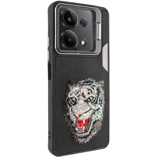 TPU+PC чехол с животными для Xiaomi Poco X6 — Black Tiger