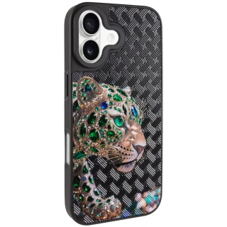 Чехол TPU+PC Crystal Hunt with MagSafe для Apple iPhone 17 (6.3") — Black
