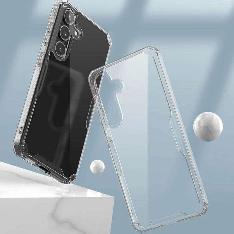 Силиконовый чехол Nillkin с усиленной защитой углов для Samsung Galaxy S24+ – Бесцветный (прозрачный). Фото 6 из 8