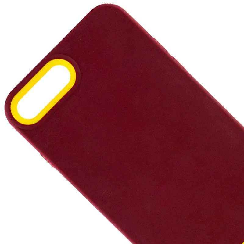 Двухцветный чехол Bichromatic для Apple iPhone 7 plus / 8 plus – Brown burgundy / Yellow. Фото 3 из 5
