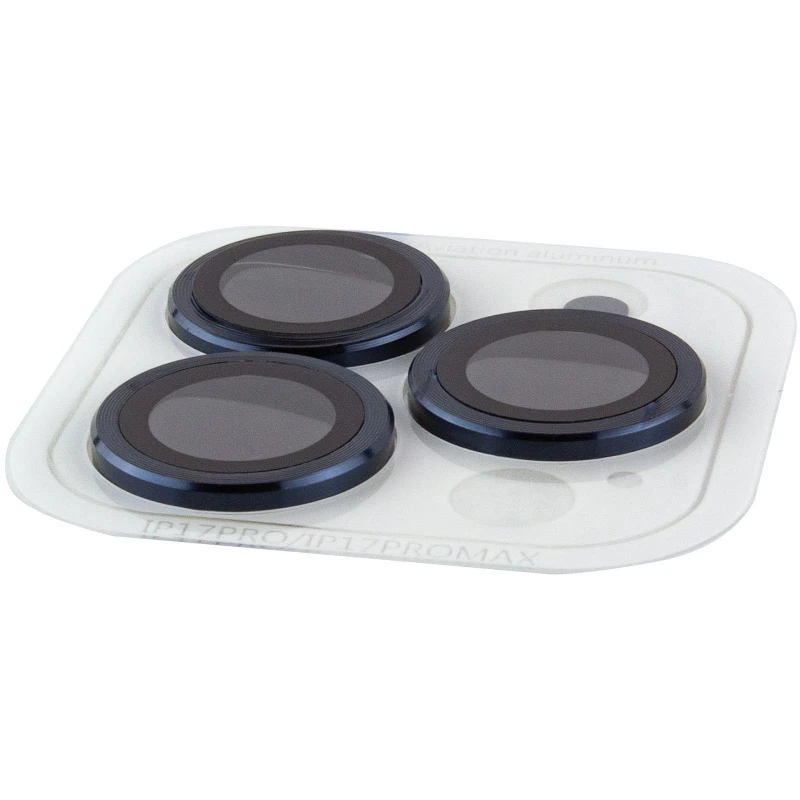 Металеве захисне скло на камеру на Apple iPhone 17 Pro (6.3") – Синій / Dark Blue. Фото 6 з 6