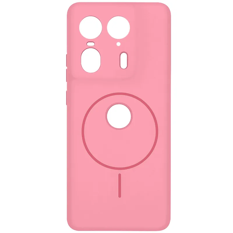 Чохол Silicone Cover Lakshmi Full Camera (AA) with Magnetic Fit для Motorola Edge 50 Ultra – Рожевий / Light pink. Фото 1 з 6