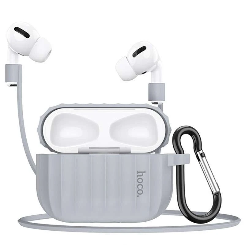 

Силіконовий футляр Hoco WB20 для навушників AirPods Pro (Сірий)