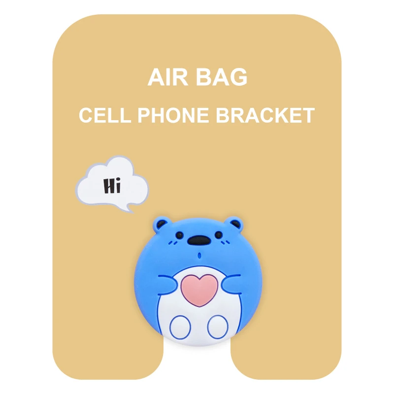 Тримач для телефону Popsocket Air Bag – Blue Heart Bear. Фото 1 з 2