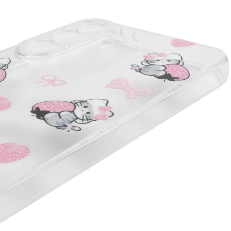 Чохол TPU Clear Joy для Samsung Galaxy A56 5G – Strawberry Cats. Фото 6 з 7