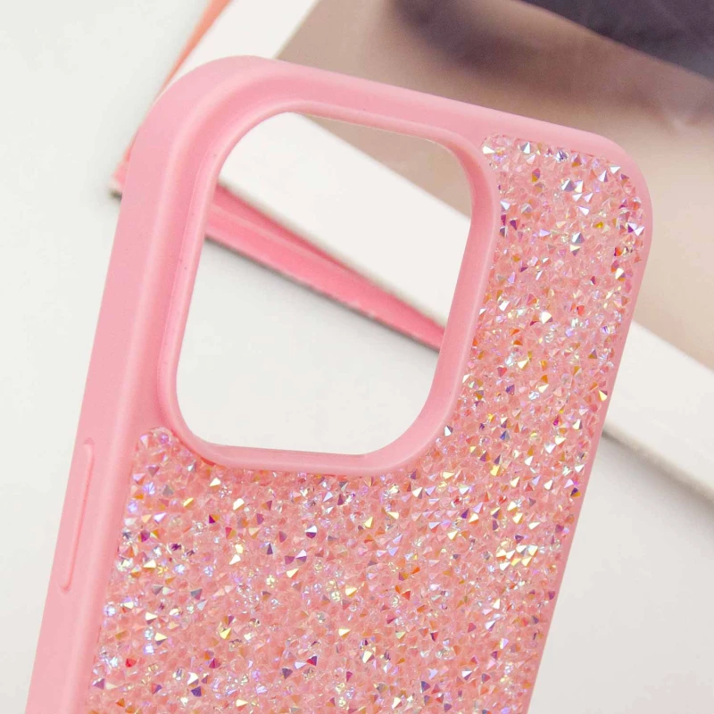 TPU чохол Bling World Rock Diamond на Apple iPhone 13 Pro (6.1") – Рожевий. Фото 6 з 8