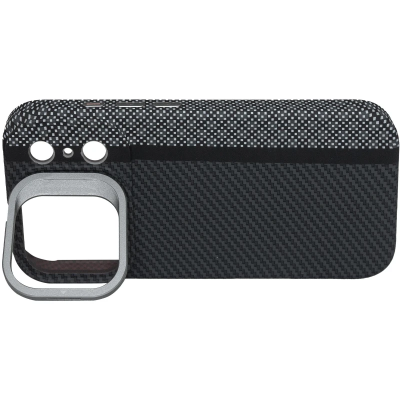 TPU чехол Pixel Craft with MagSafe для Apple iPhone 17 Pro (6.3") – Carbon Line. Фото 8 из 8