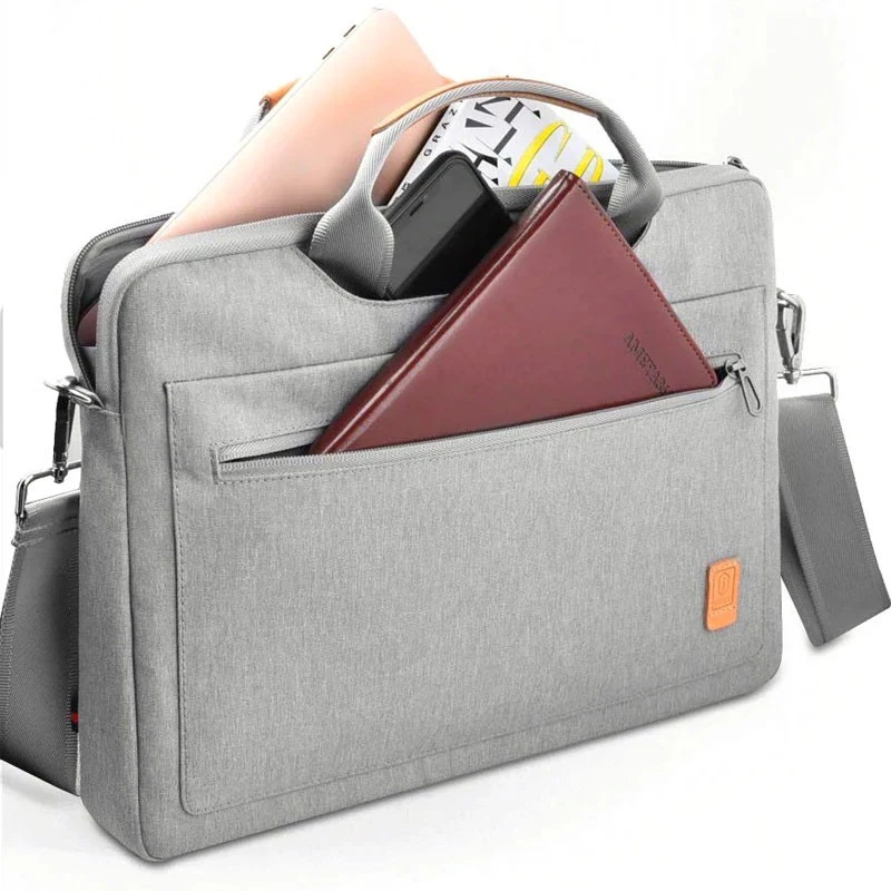 Сумка для ноутбуку WIWU Pioneer Shoulder Series for MacBook Pro 15.6" – Сірий. Фото 2 з 4