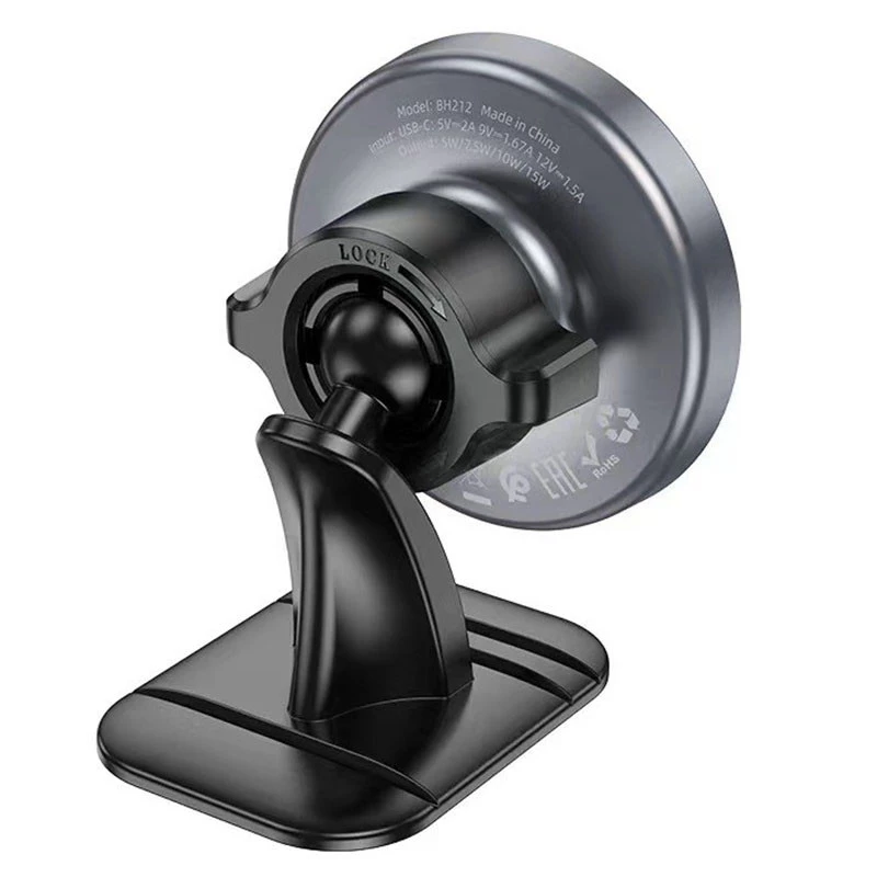 Автотримач з БЗП Borofone BH212 Riley (center console) – Black. Фото 4 з 6