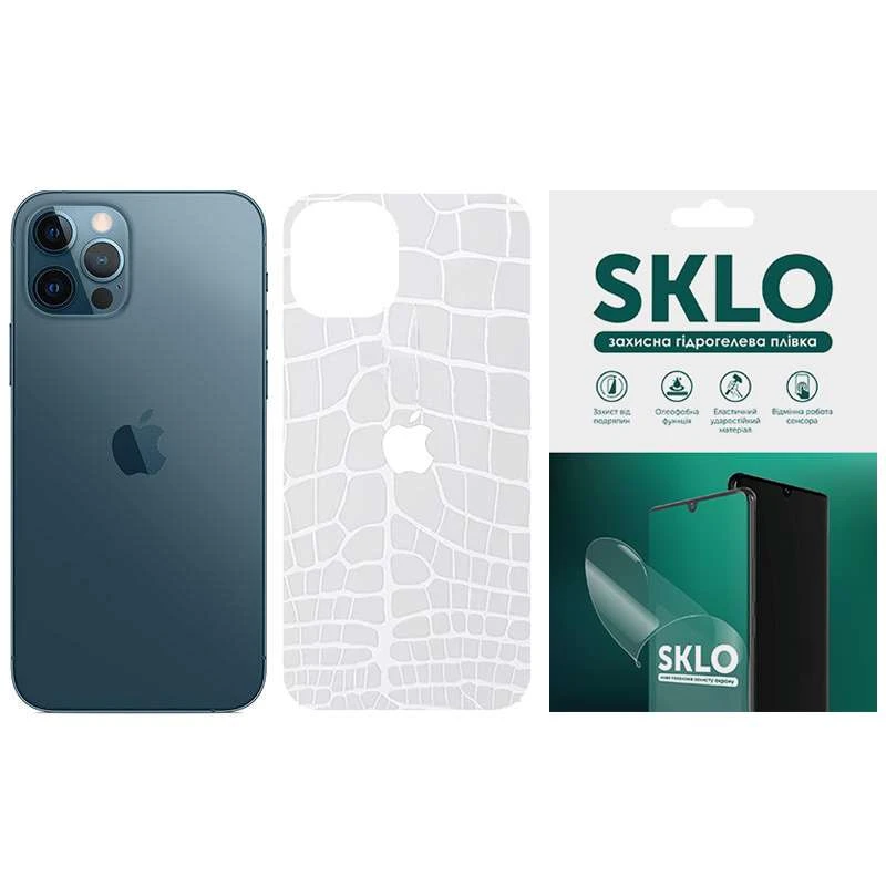 Захисна плівка SKLO Back (тил+лого) Transparent на Apple iPhone 7 plus / 8 plus – Прозорий / Croco. Фото 1 з 1