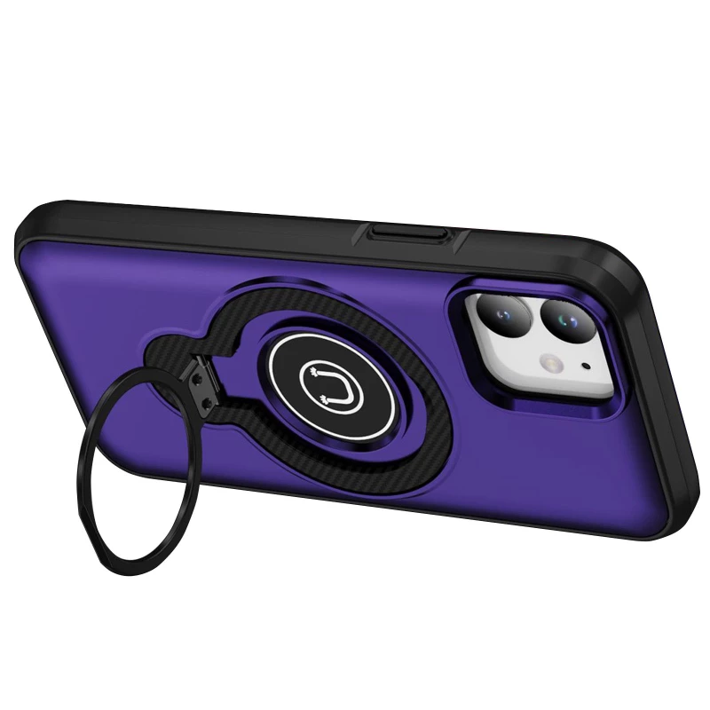 TPU+Textured PC Magnet для Apple iPhone 11 (6.1") – Purple. Фото 2 из 4