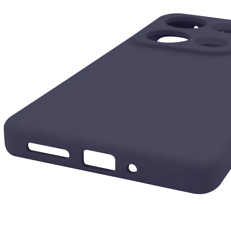 Чохол Silicone Case Lakshmi Premium із закритою камерою для Xiaomi Redmi Note 14S – Темно-синій / Midnight blue. Фото 8 з 8