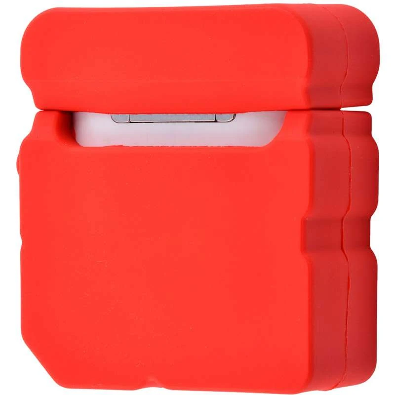 Силиконовый футляр Square case для наушников AirPods – Jordan 23 / Красный. Фото 2 из 3