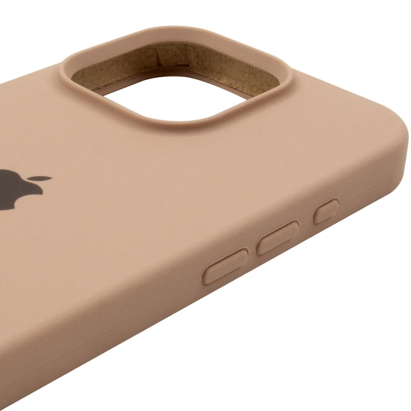 Чехол Silicone Case с закрытым низом для Apple iPhone 16 Pro Max – Бежевый / Desert Gold. Фото 5 из 6