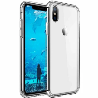 Ультратонкий силіконовий чохол з заглушкою на Apple iPhone XS (5.8") фото 1 з 2