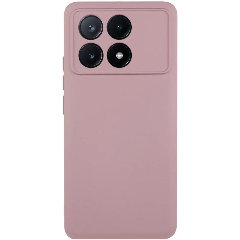 Чохол Silicone Case Lakshmi з закритою камерою на Xiaomi Poco X6 Pro – Рожевий / Pink Sand. Фото 1 з 8