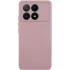 Кольоровий силіконовий чохол GETMAN із закритою камерою для Xiaomi Poco X6 – Рожевий / Pink Sand. Фото 1 з 5