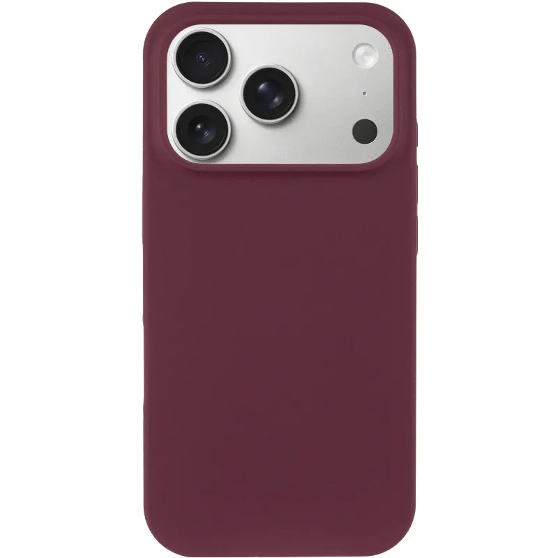 Чехол Silk Full Protective (AA) NO LOGO для Apple iPhone 17 Pro (6.3") – Бордовый / Plum. Фото 3 из 7