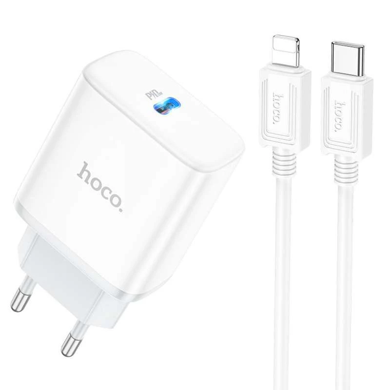 

СЗУ Hoco C104A PD 20W Type-C to Lightning (White)