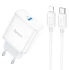 МЗП Hoco C104A PD 20W Type-C to Lightning – White. Фото 1 з 3