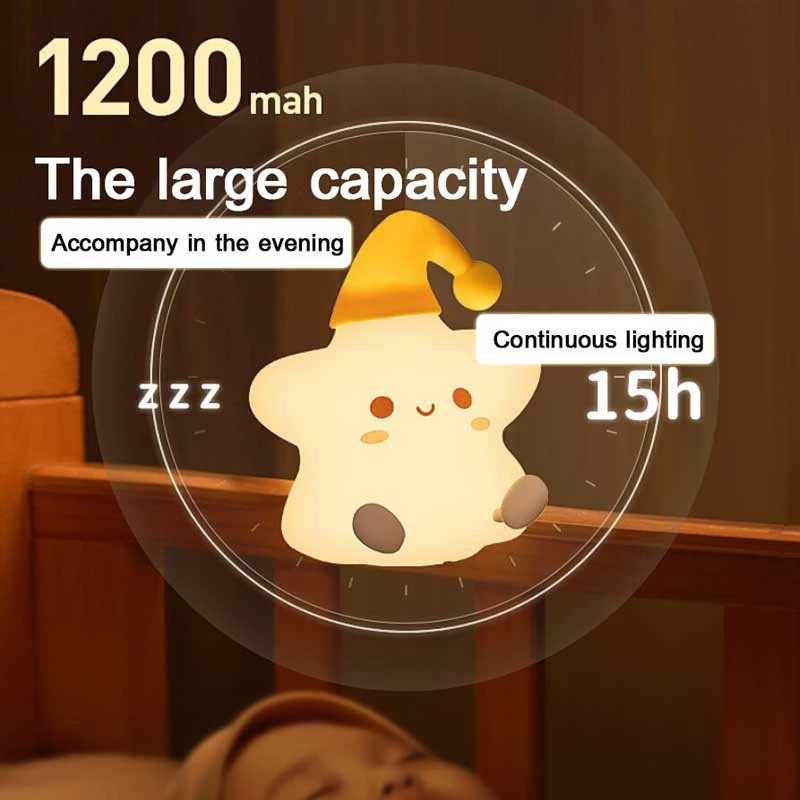 Нічник Star A23 with Remote control 1200 mAh – White. Фото 5 з 6