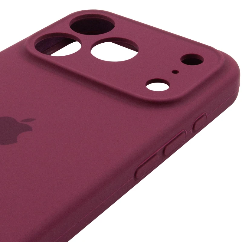 Чохол Silicone Case з захистом камери на Apple iPhone 17 Pro Max (6.9") – Бордовий / Plum. Фото 5 з 6