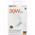 МЗП Borofone BA108A Stellar PD30W+QC3.0 (1USB-A/1C) + кабель Type-C to Type-C – White. Фото 2 з 2