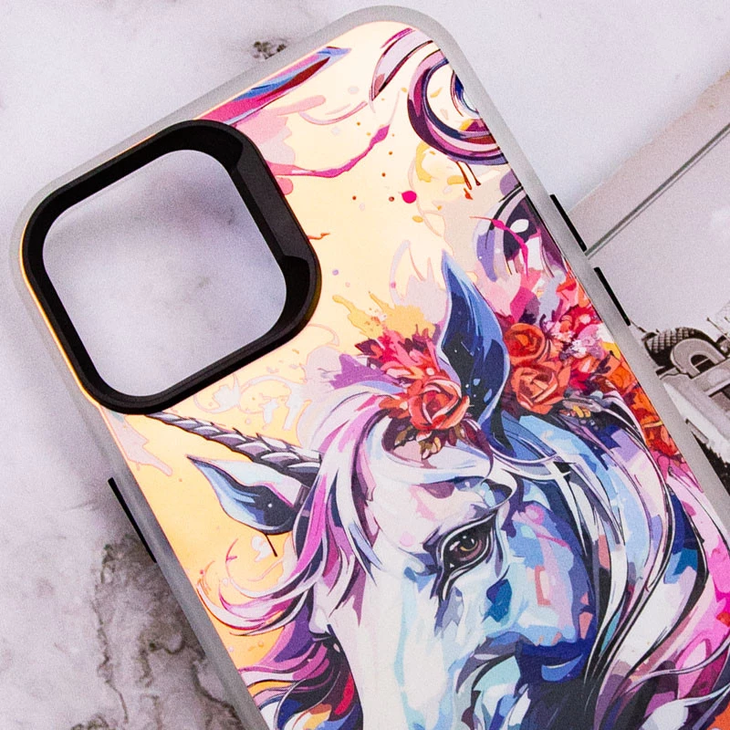 TPU+PC  чохол TakiTaki на Apple iPhone 15 Pro Max (6.7") – Unicorn / Pink / Purple. Фото 3 з 4