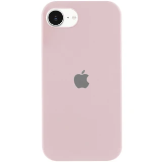 Чехол Silicone Case с закрытым низом для Apple iPhone 17e (6.1") — Розовый / Chalk Pink