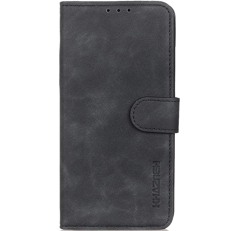 Кожаный чехол-книжка KHAZNEH Retro для Samsung Galaxy A57 5G – Black. Фото 1 из 4