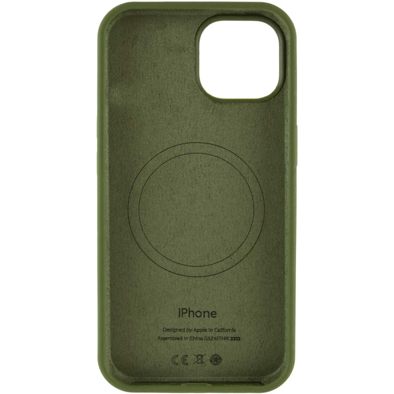 Чехол Silicone Armor Max with MagSafe для Apple iPhone 12 Pro Max (6.7") – Зеленый / Dark Olive. Фото 5 из 7