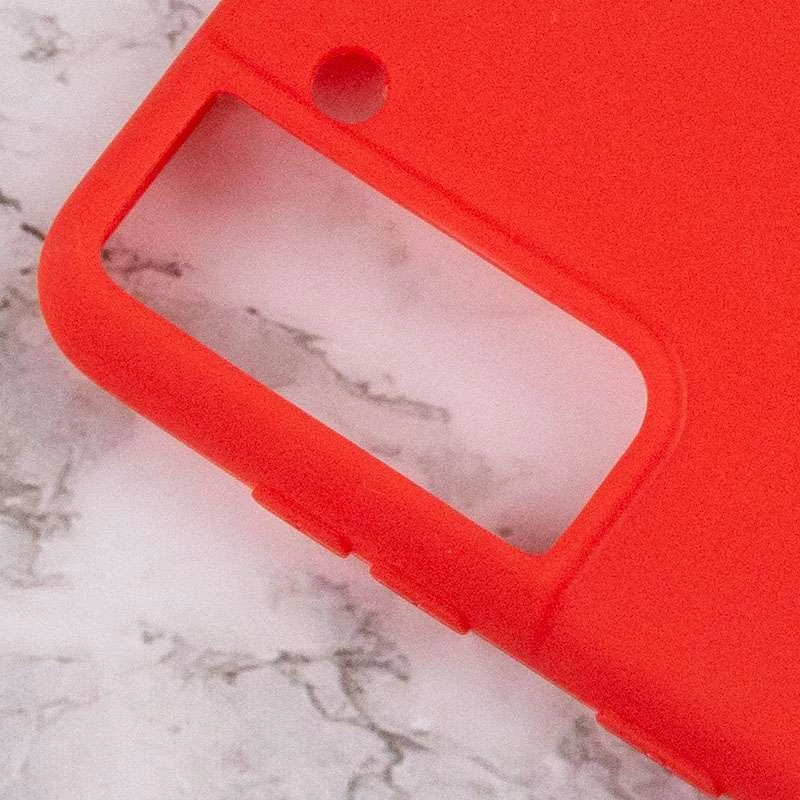 Кольоровий силіконовий чохол на Samsung Galaxy S21+ – Червоний. Фото 3 з 4