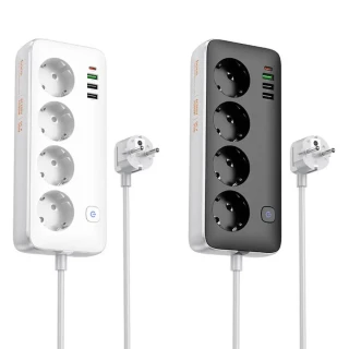 Удлинитель Hoco AC22 Sunlight (PD30W/1C/3A/4xSocket) (3m) фото 1 Удлинитель Hoco AC22 Sunlight (PD30W/1C/3A/4xSocket) (3m) фото 1 из 1