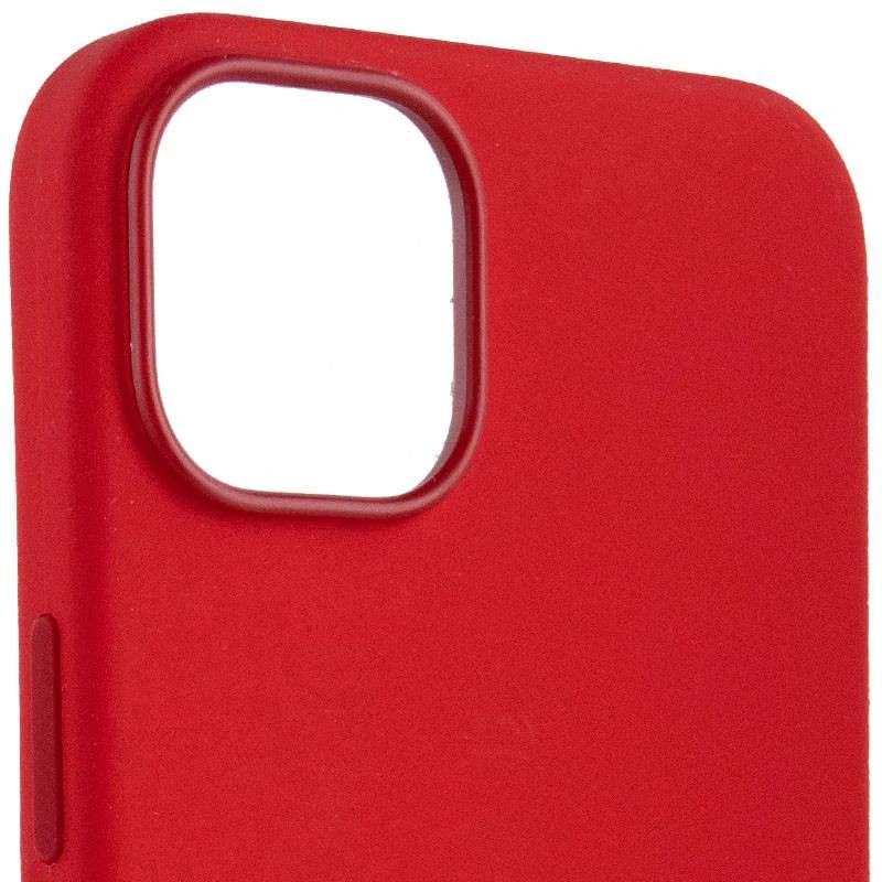 Чехол Silicone case (AAA) with Magsafe для Apple iPhone 14 Plus (6.7") – Красный / Red. Фото 4 из 8