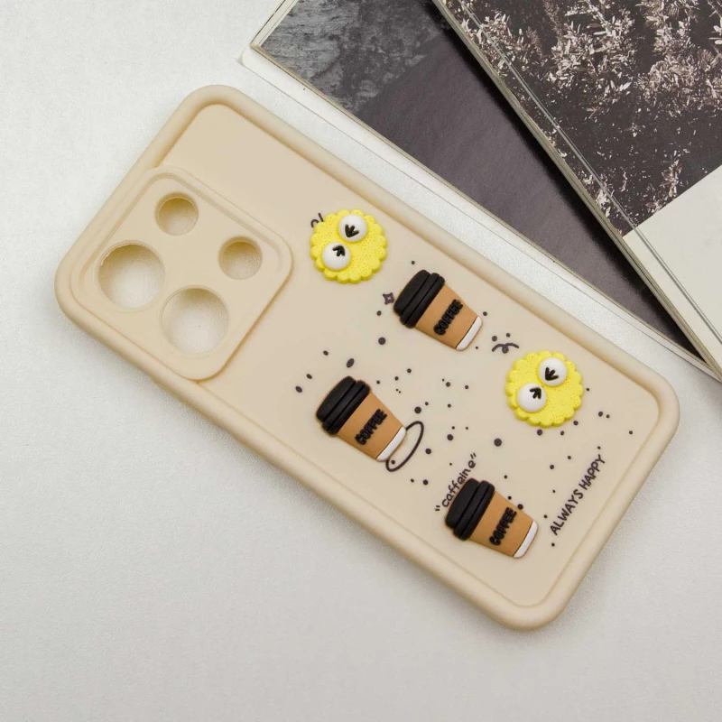 Чохол TPU Toys Case для Xiaomi Poco M6 Pro 4G – Sand / Always Happy. Фото 2 з 6