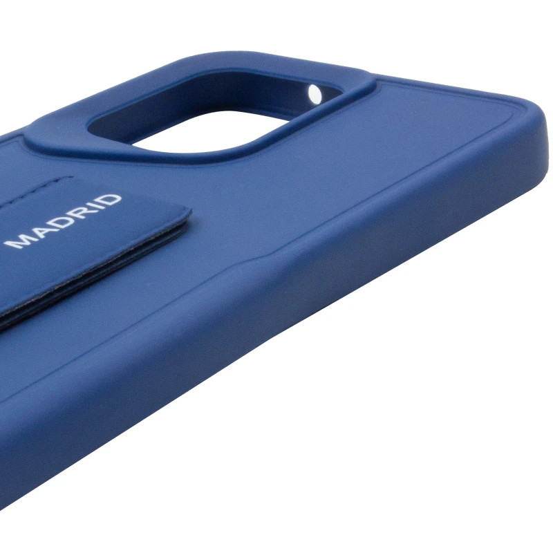 Чехол Вива с ремешком для Xiaomi Poco C65 – Dark Blue. Фото 7 из 15