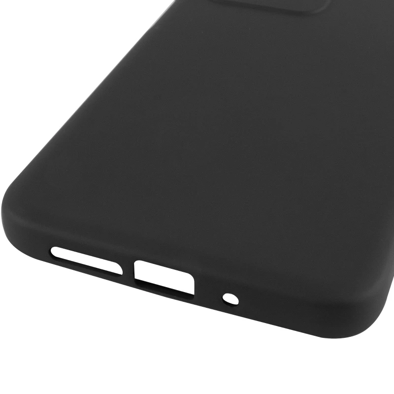 Цветной силиконовый чехол GETMAN с закрытой камерой на Xiaomi Redmi 15 (Global) – Черный / Black. Фото 8 из 8