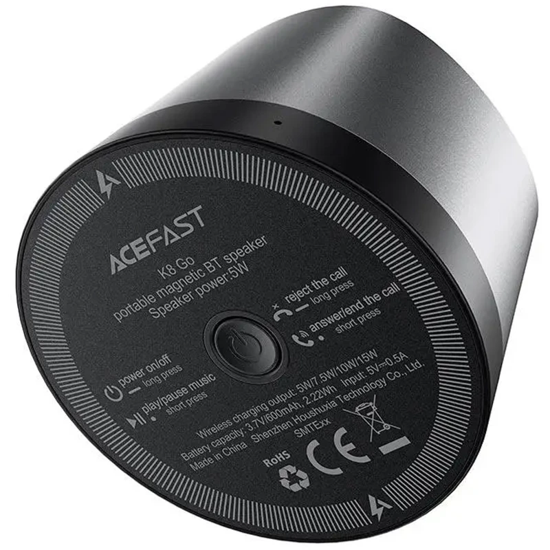 Bluetooth Колонка Acefast K8 – Black. Фото 3 из 6