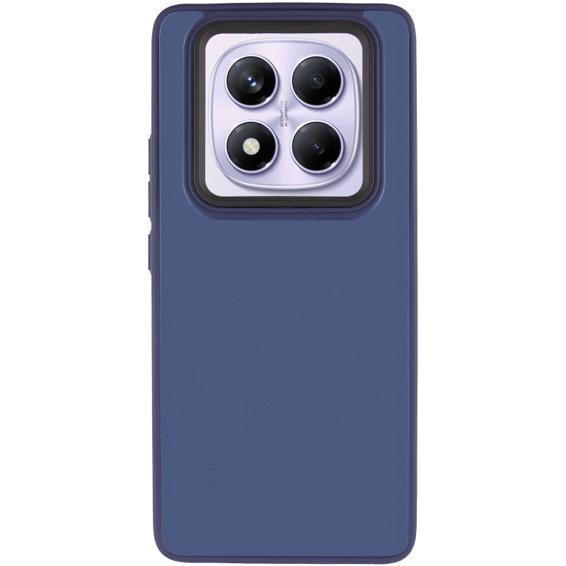 Чохол TPU+PC Lyon Frosted на Xiaomi Redmi Note 15 4G/5G (EU) – Deep Navy. Фото 2 з 4