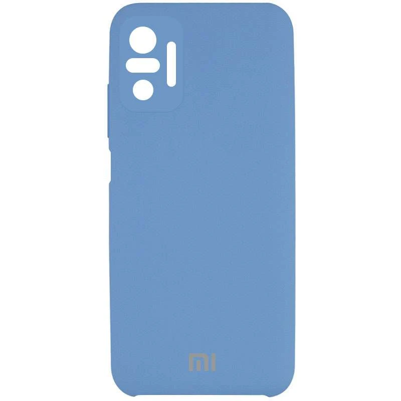 

Чохол Silicone Case Premium з закритим низом та захистом камери на Xiaomi Redmi Note 10 Pro (Синій / Denim Blue)