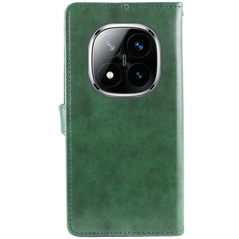 Чохол-книжка GETMAN галант на Xiaomi Redmi Note 14 Pro 5G – Зелений. Фото 3 з 7