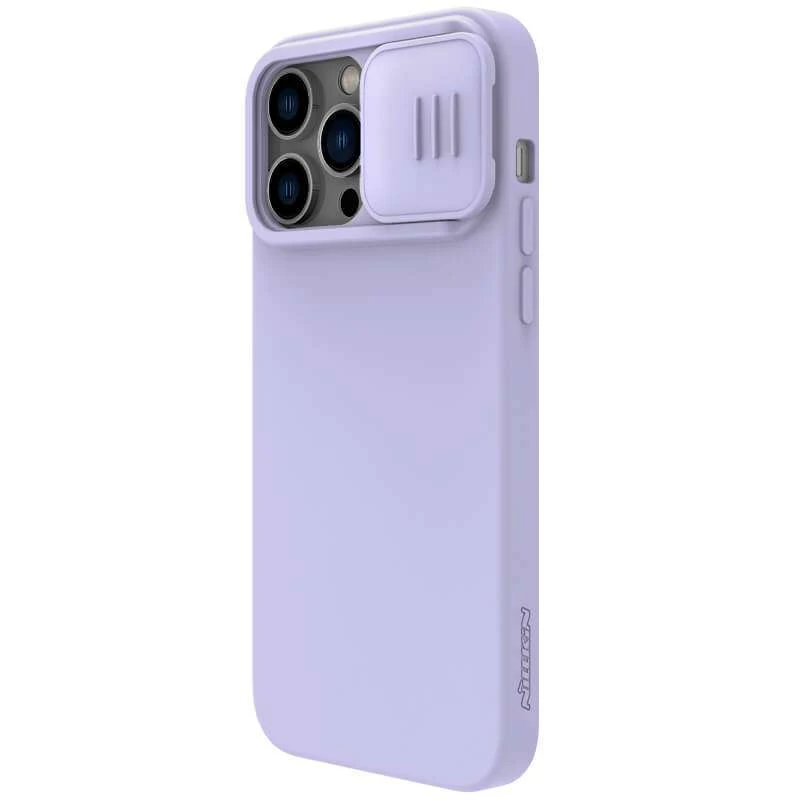 Силіконова накладка Nillkin Camshield Silky на Apple iPhone 14 Pro Max (6.7") – Бузковий. Фото 3 з 5